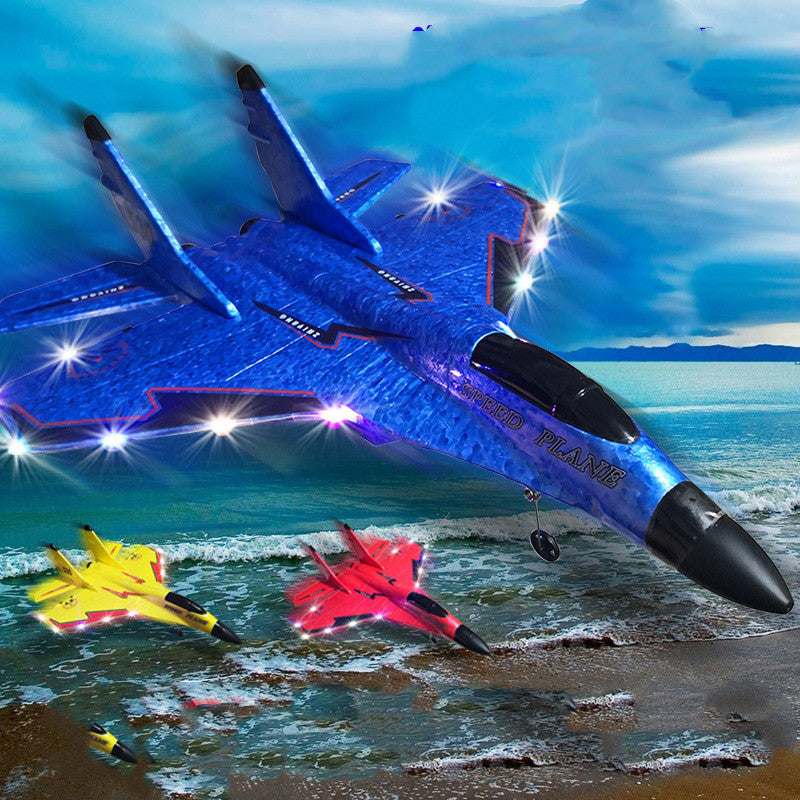 Remote Control Toy Fighter Zhiyang Mig 530 Glider Kids Gym From House Blue