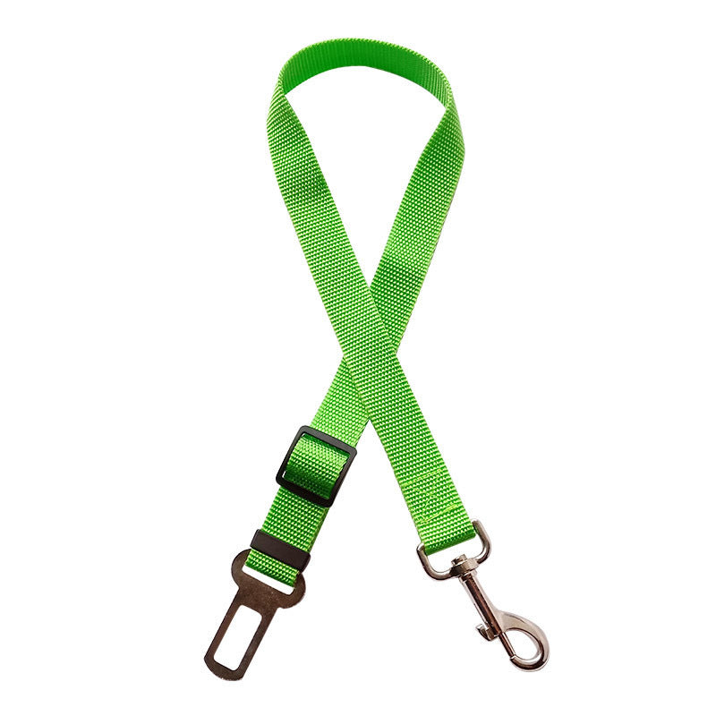 Adjustable Pet Cat Dog Car Seat Belt Pet Seat Vehicle Dog Harness Pets dealsniper-net Green