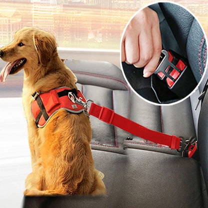 Adjustable Pet Cat Dog Car Seat Belt Pet Seat Vehicle Dog Harness Pets dealsniper-net