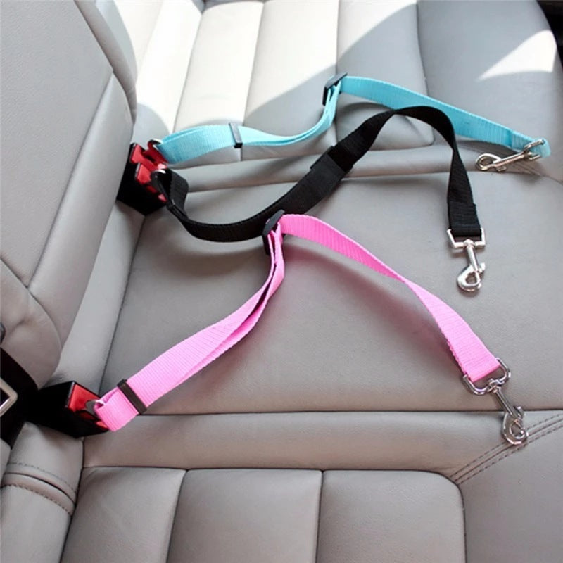 Adjustable Pet Cat Dog Car Seat Belt Pet Seat Vehicle Dog Harness Pets dealsniper-net