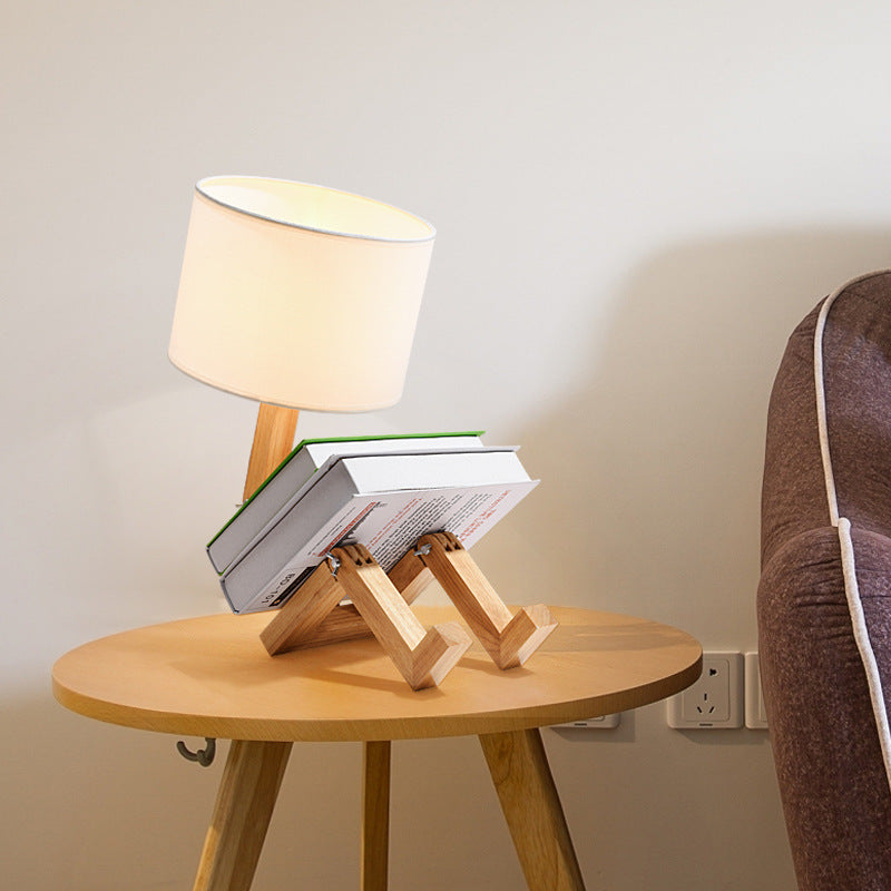 Table Lamp Creative Bedroom Table Lamp Table Lamp Wooden Home Decor DealSniper.net White Warm white light AU