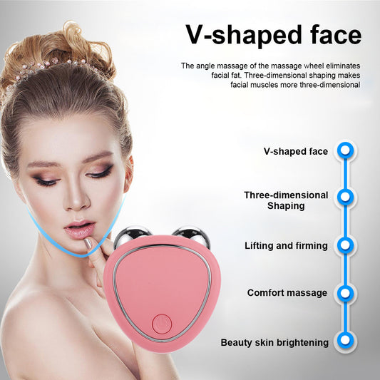 Micro Current Beauty Instrument Roller Instrument Beauty Massager Face Beauty dealsniper-net