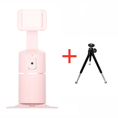 Smart Face Recognition Tracking PTZ Mobile Phone Stand Gadgets dealsniper-net Pink with tripod