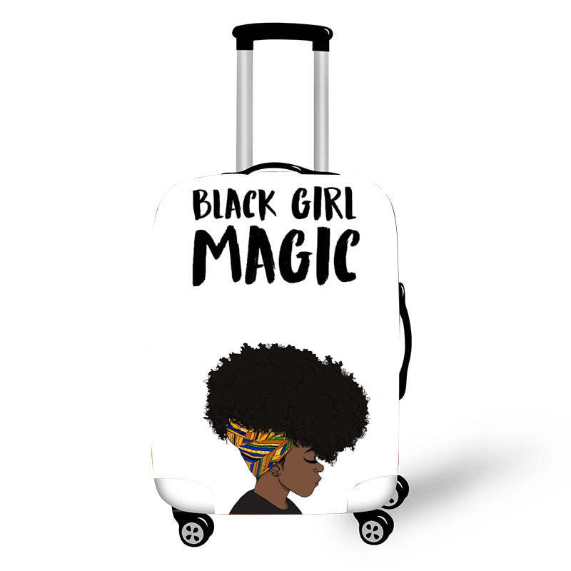 Nopersonality African Art Girl Travel Accessories Luggage Cover Women dealsniper-net