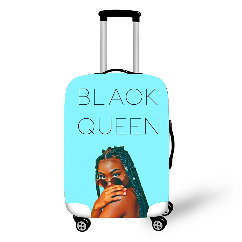 Nopersonality African Art Girl Travel Accessories Luggage Cover Women dealsniper-net E L