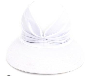 Cross-Border New Anti-Ultraviolet Sun Visor Outdoor Fashion Women Gym From House White Cap circumference 56 65cm