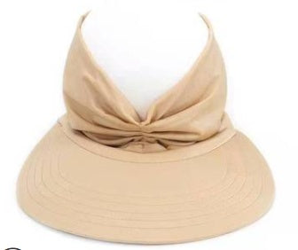 Cross-Border New Anti-Ultraviolet Sun Visor Outdoor Fashion Women Gym From House Brown Cap circumference 56 65cm
