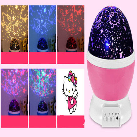 LED Projector Light USB Starry Sky Night Light Rotating House DealSniper.net C Non rotating ordinary