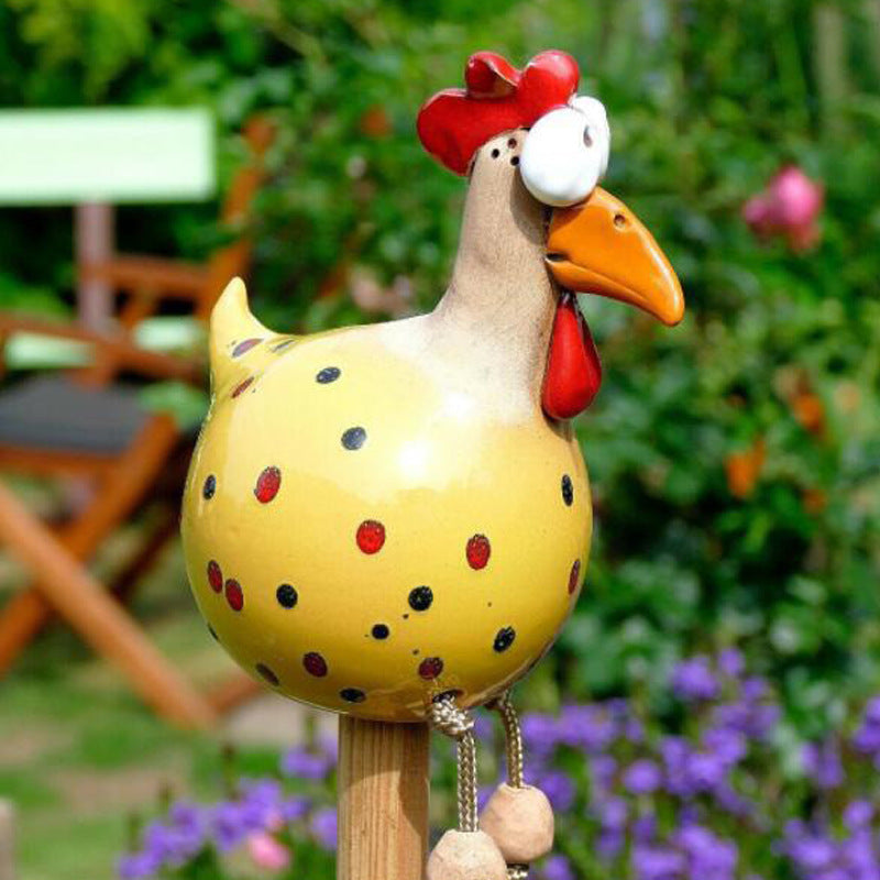 Yard Art Decor Chicken Garden Lawn Plug Hen Rooster Ornaments