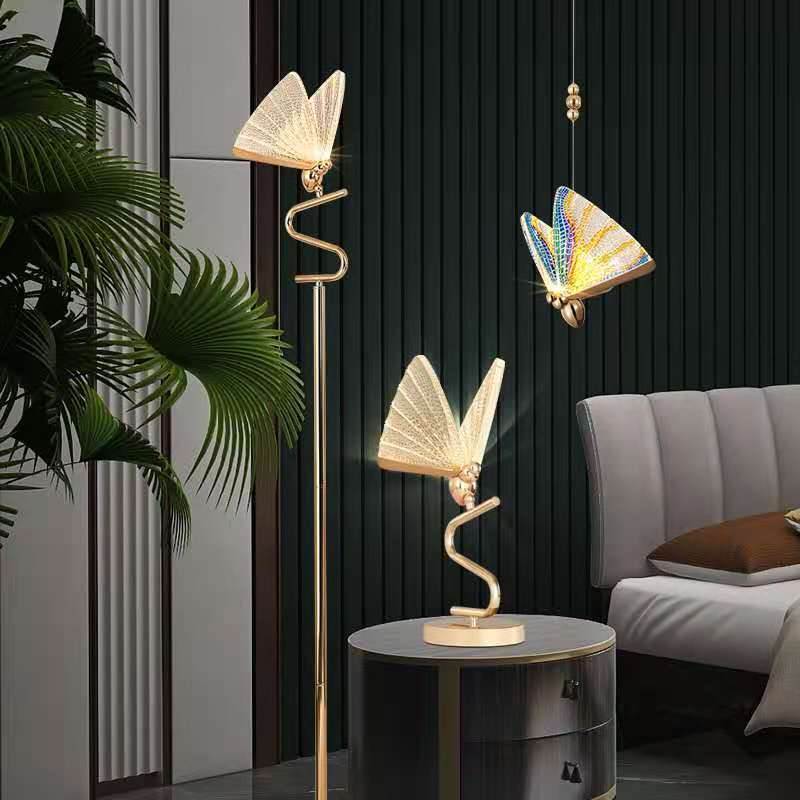 Butterfly Lamp Chandelier Staircase Hall Lighting Decor Home dealsniper-net