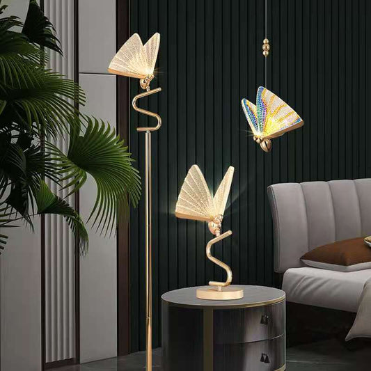 Butterfly Lamp Chandelier Staircase Hall Lighting Decor