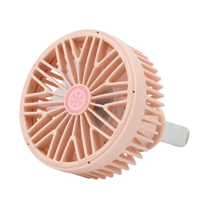 New Car Air Outlet Fan Multifunctional Usb Interface Vehicle dealsniper-net Pink