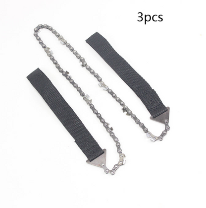 24 inch portable hand chain saw outdoor survival hand saw garden garden hand saw outdoor wire saw Outdoor DealSniper.net 3pcs black