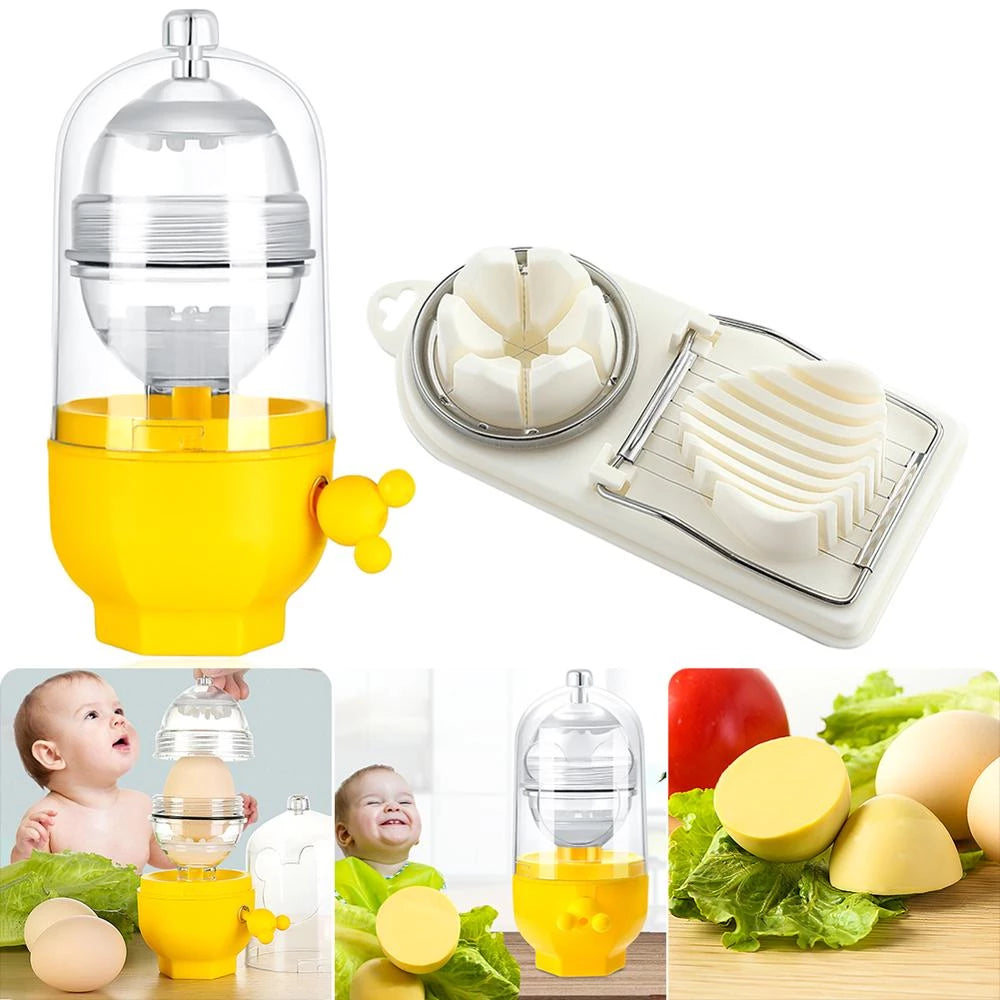 Eggs Mixing Maker Manual Blender Egg Stirring Golden Kitchen dealsniper-net