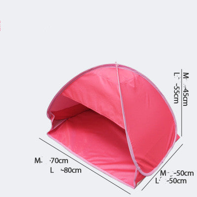 Mini Portable Beach Shade Awning Head Pop-up Tent Outdoor DealSniper.net Pink M