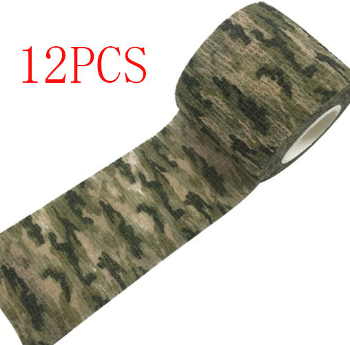 Camouflage Non-woven Elastic Bandage (Self-adhesive) Outdoor DealSniper.net 5style 5cm 12PCS