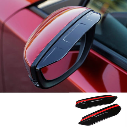 Applicable to 20 Next-generation Mirror Rain Shield Modification Vehicle Gym From House Bright black 2pieces set