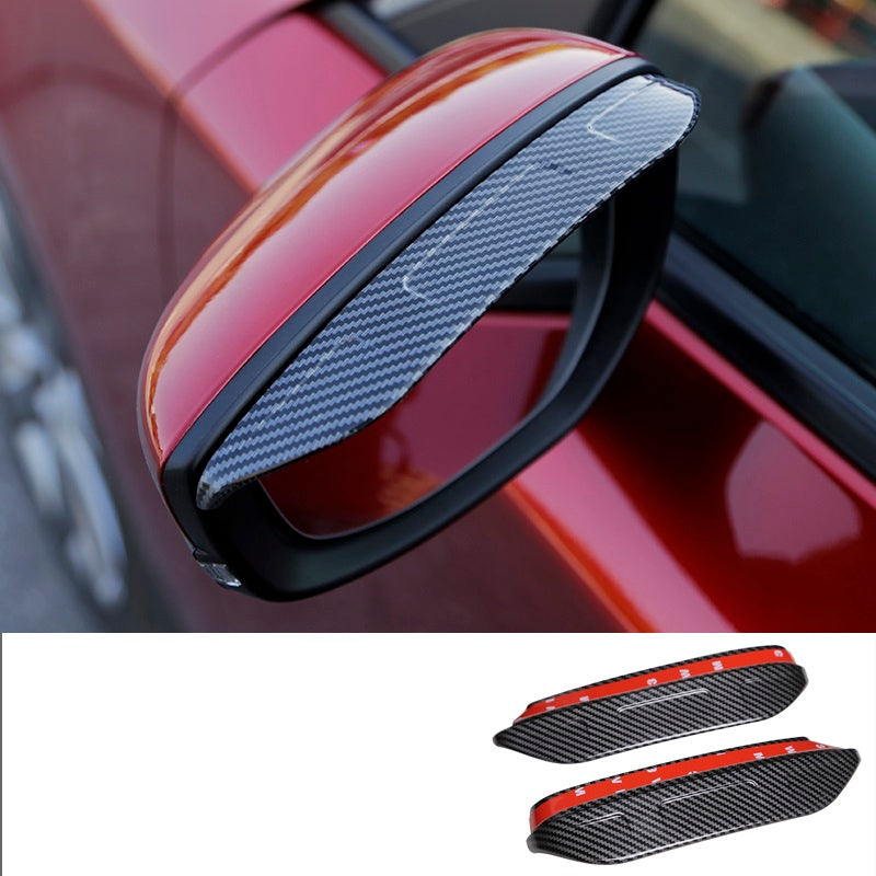 Applicable to 20 Next-generation Mirror Rain Shield Modification Vehicle Gym From House Carbon fiber 2pieces set