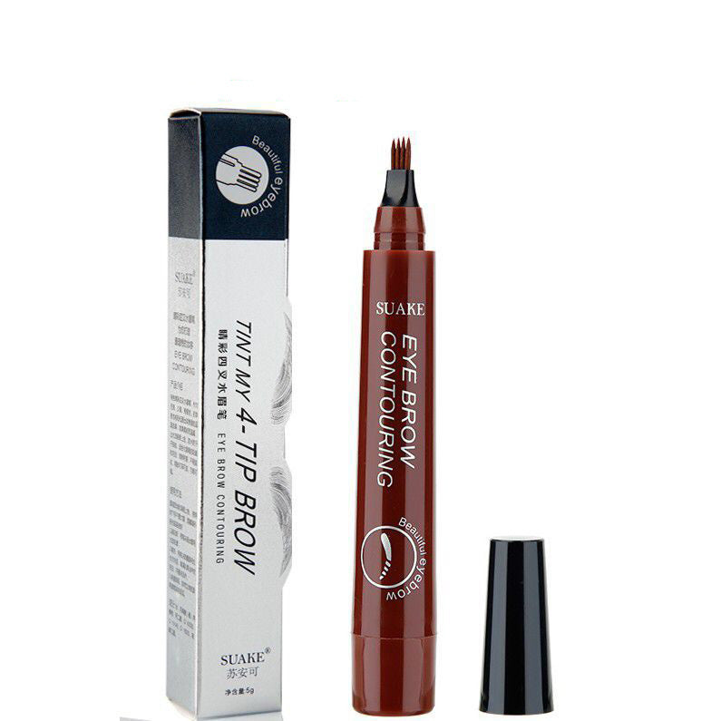 Four-Headed Bifurcated Eyebrow Pencil Lasts Beauty dealsniper-net