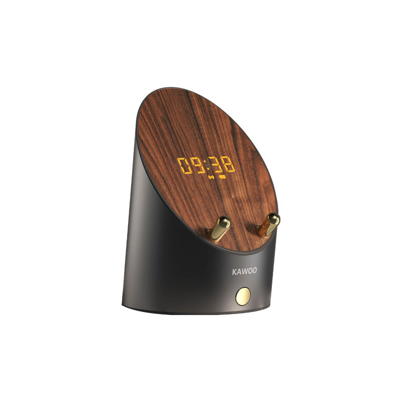 Wooden Speaker Smart Induction Speaker Phone Holder Electronics DealSniper.net Dark Grey