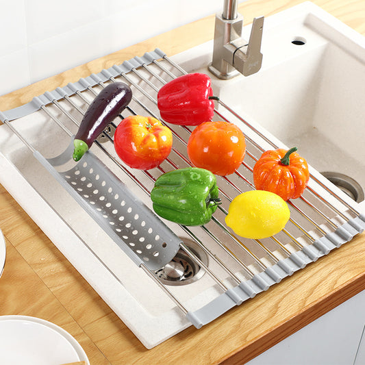 Kitchen Sink Tableware Fruit And Vegetable Drain Rack Kitchen dealsniper-net