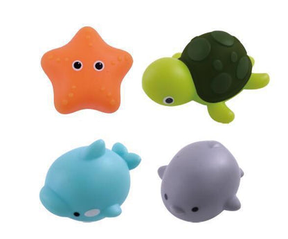 Baby Cute Animals Bath Toy Swimming Water Toys Soft Rubber Float Kids DealSniper.net A