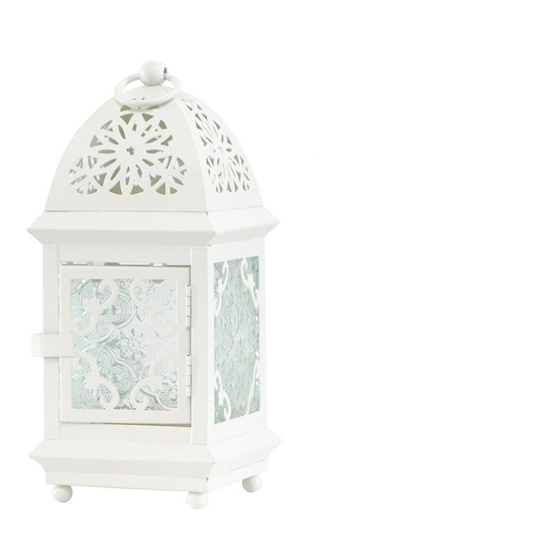 Retro Wrought Iron Candle Holder Home Decoration Home DealSniper.net White No tea wax