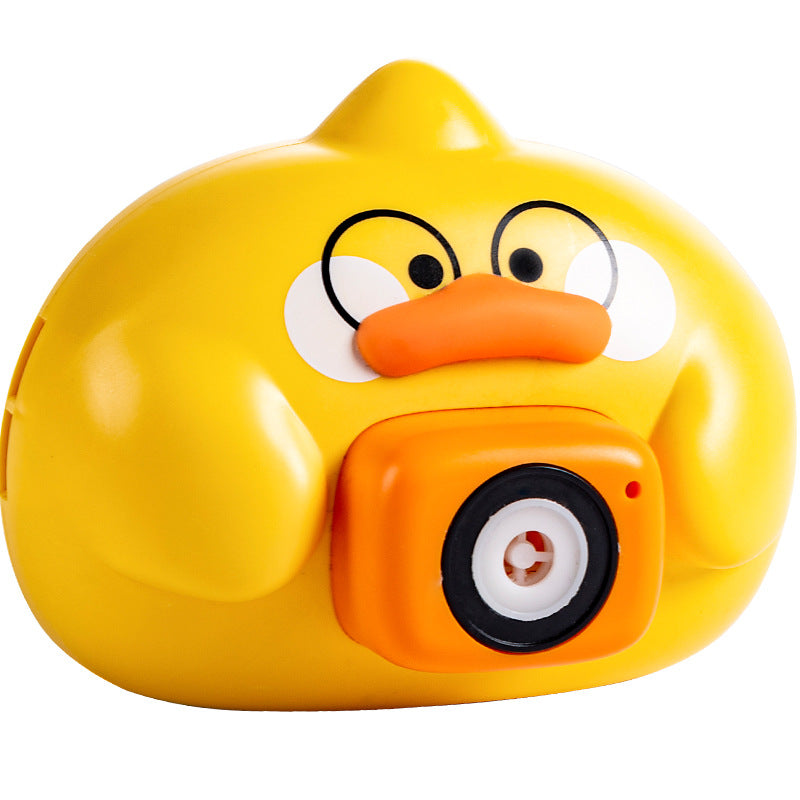 New Children's Automatic Bubble Blowing Camera Kids Gym From House Almost duck bubble machine