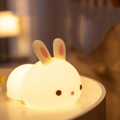 New Year'S Gift Rabbit Silicone Lamp Pat Feeding Creative Home Decor Gym From House Basic model 1PC