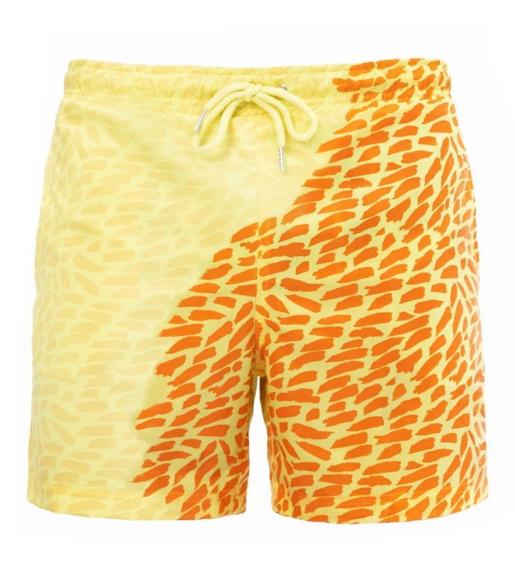 Discoloration In Water Beach Sports Fitness Shorts Quick-Drying Swimming Trunks Temperature Change Men dealsniper-net