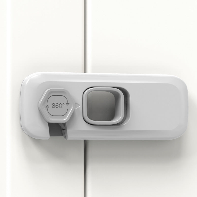 Home Refrigerator Lock Fridge Freezer Door Catch Lock House Gym From House Gray 1PCS