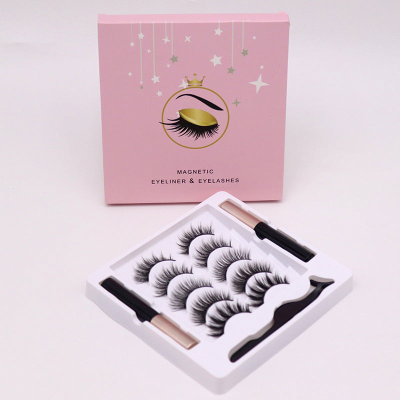 Magnetic Eyelashes Eyeliner Set Long Lasting False Mink Eye Lashes Beauty dealsniper-net