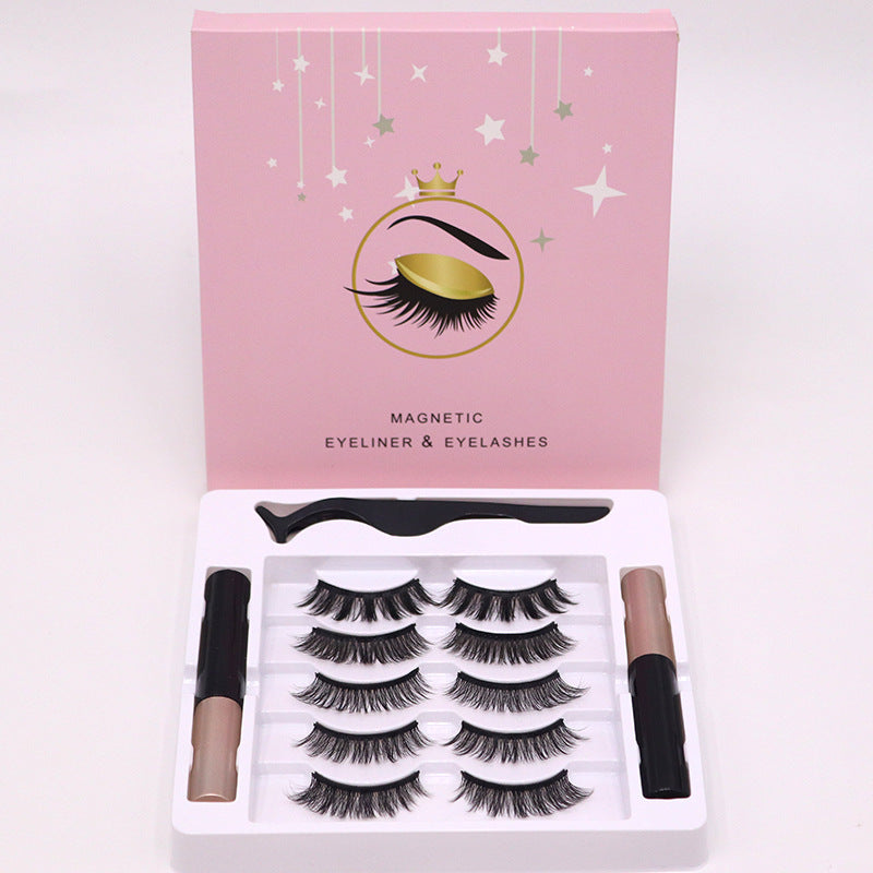 Magnetic Eyelashes Eyeliner Set Long Lasting False Mink Eye Lashes Beauty dealsniper-net