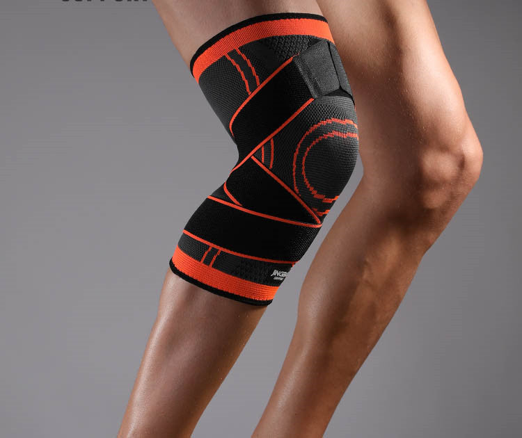 Knee Pads Cycling Sports Bandages Breathable Knee Pads Sports Protective Gear Sports dealsniper-net Orange Enhanced L