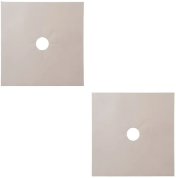 Gas Stove Protective Pad Kitchen DealSniper.net Beige 2pcs 27x27
