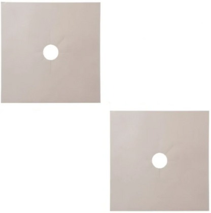 Gas Stove Protective Pad Kitchen DealSniper.net Beige 2pcs 27x27