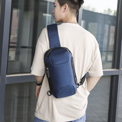 Fashionable And Simple Men's Functional Sports Car Chest Bag Shoulder Bag Men DealSniper.net