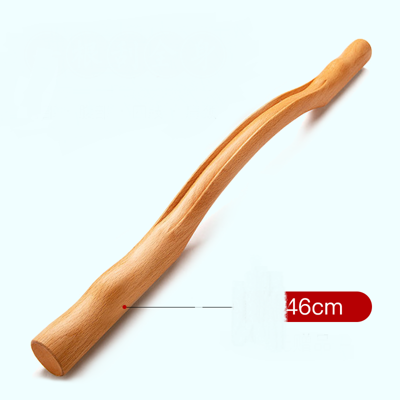 Beech Rolling Stick, Household Scraping Stick, Dry Tendon Stick Massage Stick Health dealsniper-net 46cm long without gifts