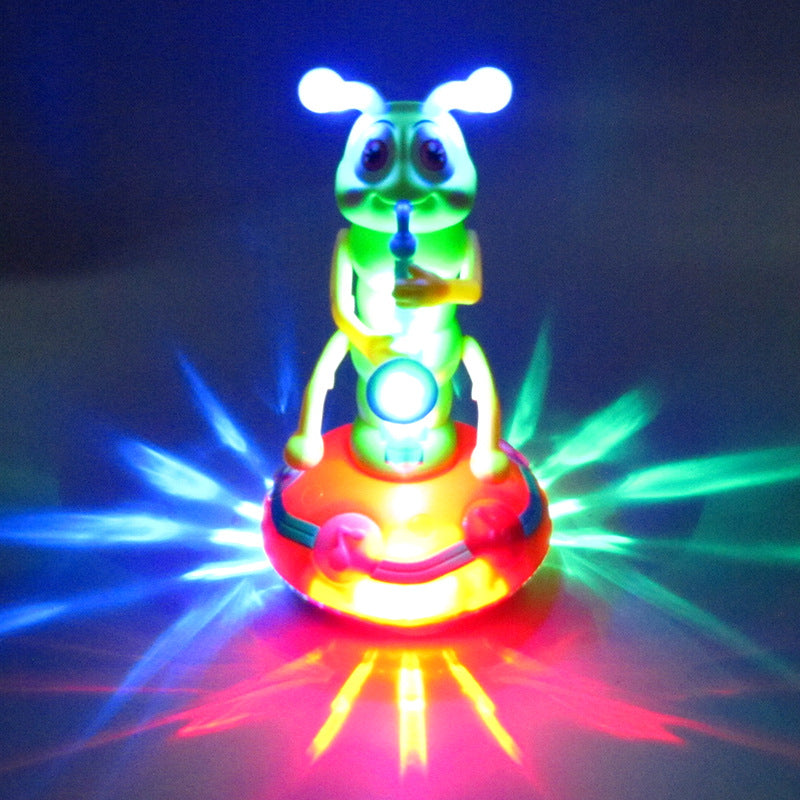 Electric Cute Worm Dancing Music Lighting Walking Cartoon Animal Doll Children Toys Birthday Gift Kids dealsniper-net