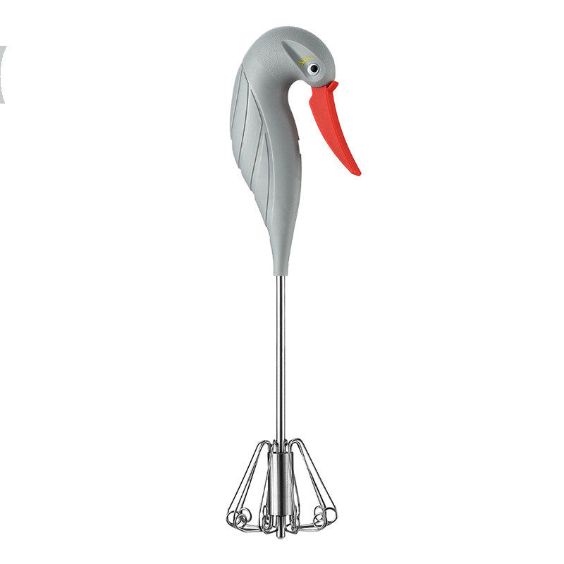 Kitchenware Semi-Automatic Whisk Stainless Steel Kitchen DealSniper.net Light grey