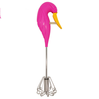 Kitchenware Semi-Automatic Whisk Stainless Steel Kitchen DealSniper.net Rose Red