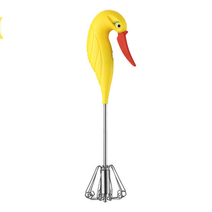 Kitchenware Semi-Automatic Whisk Stainless Steel Kitchen DealSniper.net Yellow