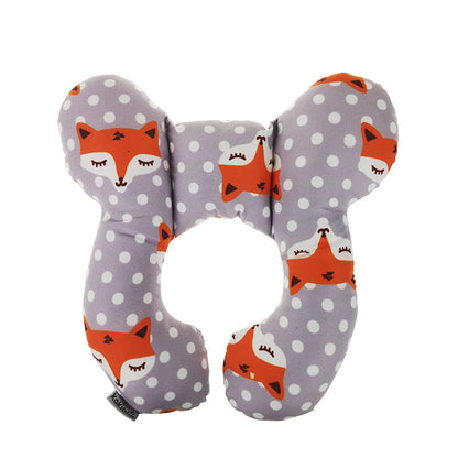 Infant Pillow Baby Bed U-Shaped Safety Seat Neck Guard Fixed Stereotyped Stroller Pillow Kids DealSniper.net Fox OPP