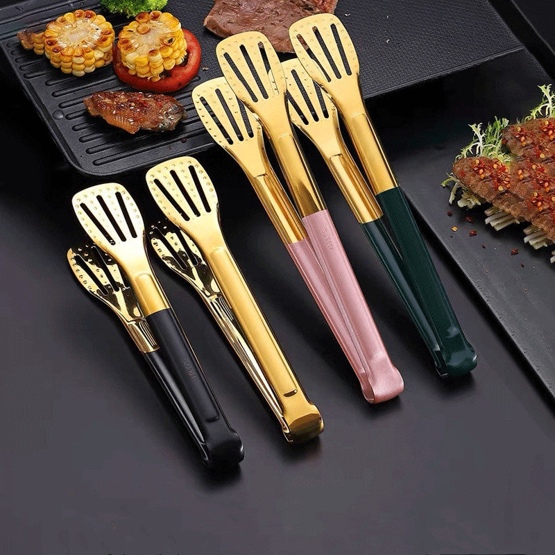 Stainless Steel Titanium Kitchen Grilled Steak Barbecue Bread Clip Kitchen dealsniper-net