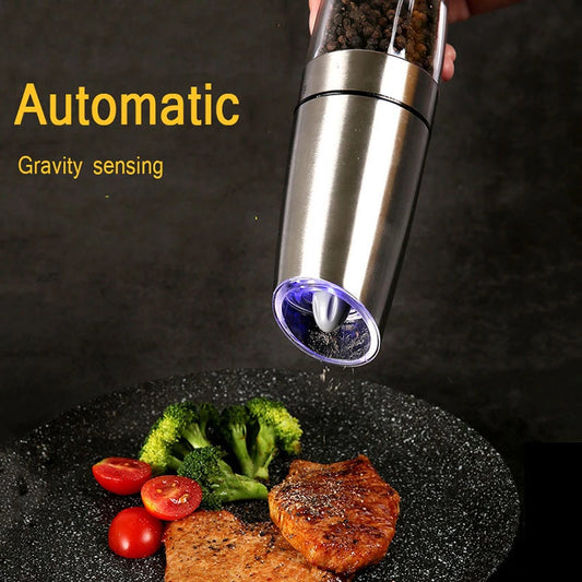 Electric Gravity Pepper Grinder Salt Grinder Adjustable Coarseness Kitchen Gym From House