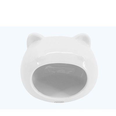 Sleeping SmallHouse Hamster House Sleeping Nest Ceramic Pets DealSniper.net Chubby fat white