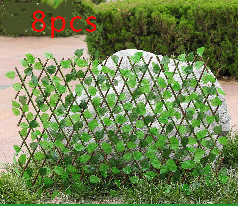 Simulation outdoor wooden fence Home DealSniper.net Medium 8pcs