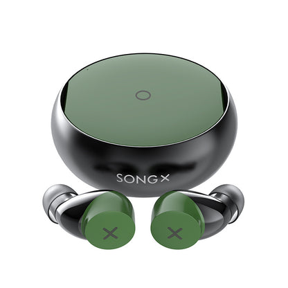 True Wireless Earbuds Noise Cancelling Bluetooth Headphones Gadgets dealsniper-net Green