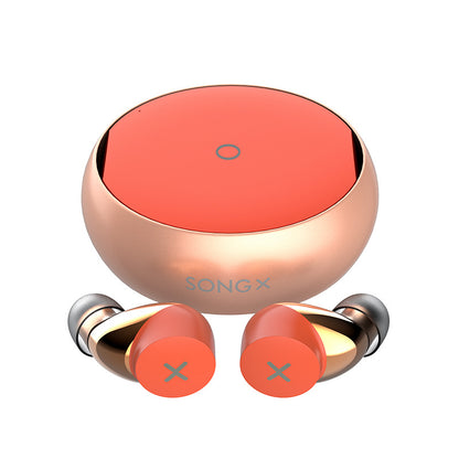 True Wireless Earbuds Noise Cancelling Bluetooth Headphones Gadgets dealsniper-net Orange