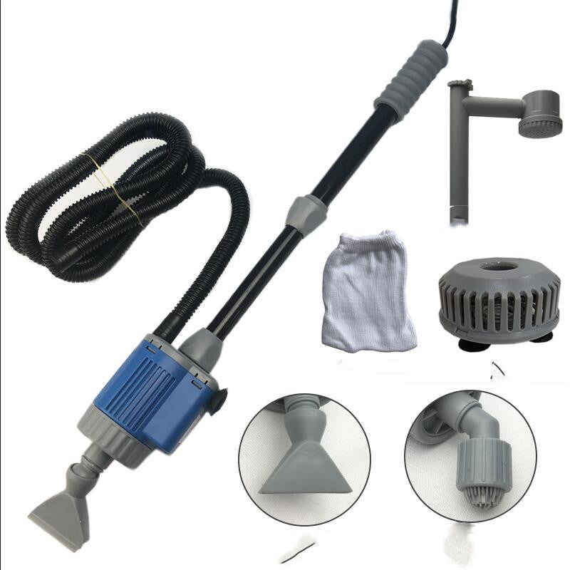 110V Aquarium Fish Tank Electric Water Changer Sand Washing Device House Gym From House Blue US